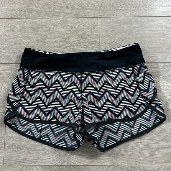 Lululemon SEAWHEEZE 2014 3D Chevron Speed Shorts - Picture 1 of 9